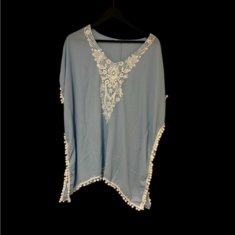Crochet Chiffon Tassle Style Beach Coverup